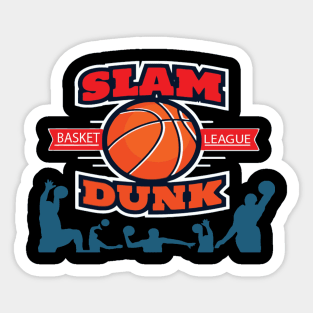 Basket Ball Is My Favourite Season League Design Sticker